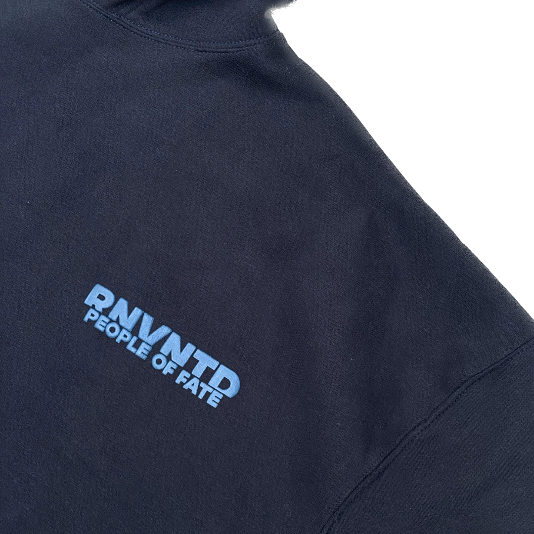 Navy Blue Heavyweight People Of Fate Hoodie