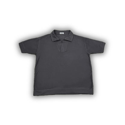 RV Diagonal Knit Polo In Space Grey