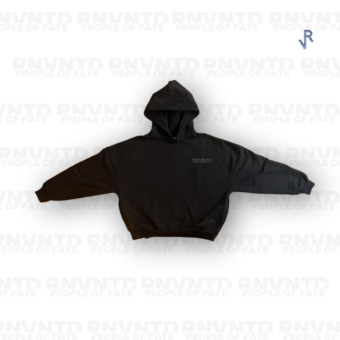 Heavyweight- "People Of Fate" Hoodie In Black