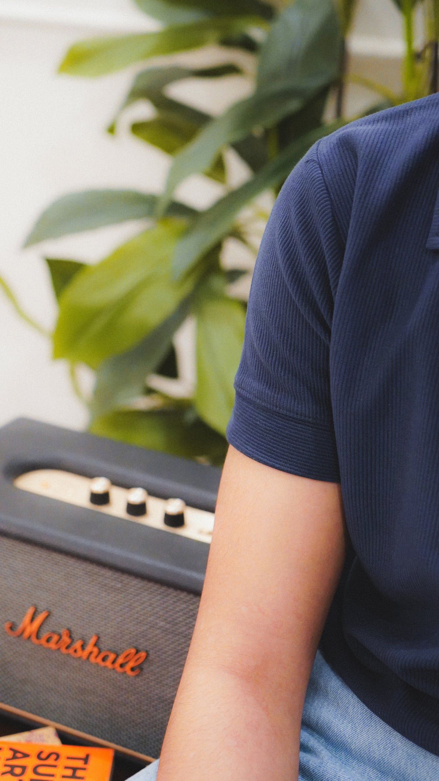 RV Knitted Polo In Navy