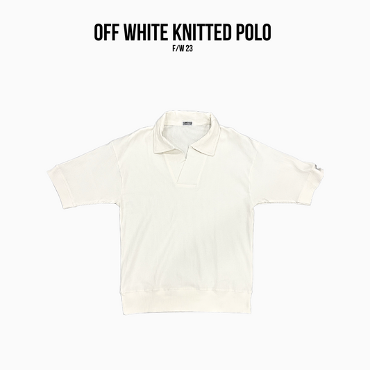 The Off - White Rv Knitted Polo (Oversized)